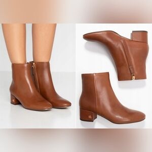 Ralph Lauren Welford Ankle Leather  Boots Women's Size 6B